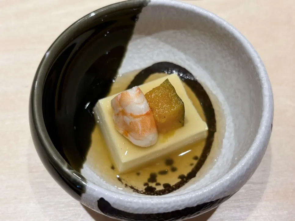 Chawanmushi with shrimp