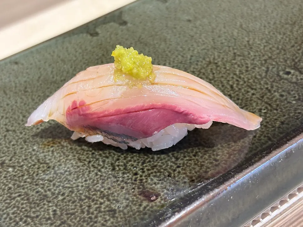 A plate of sushi from the course