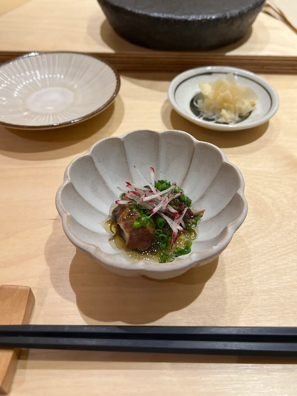 Octopus dish from the Sushi Hibi lunch course