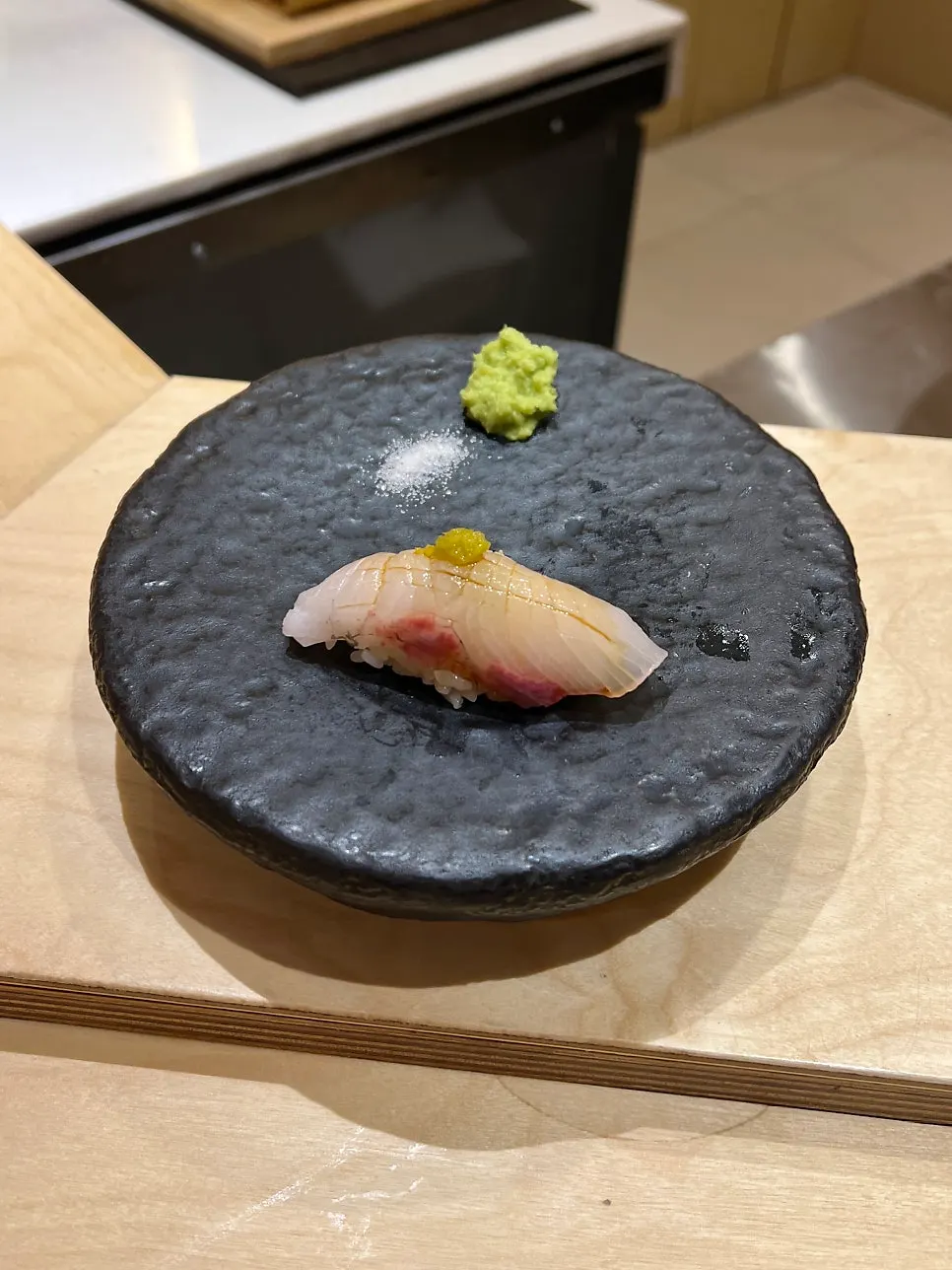 Sweet shrimp sushi at Sushi Hibi