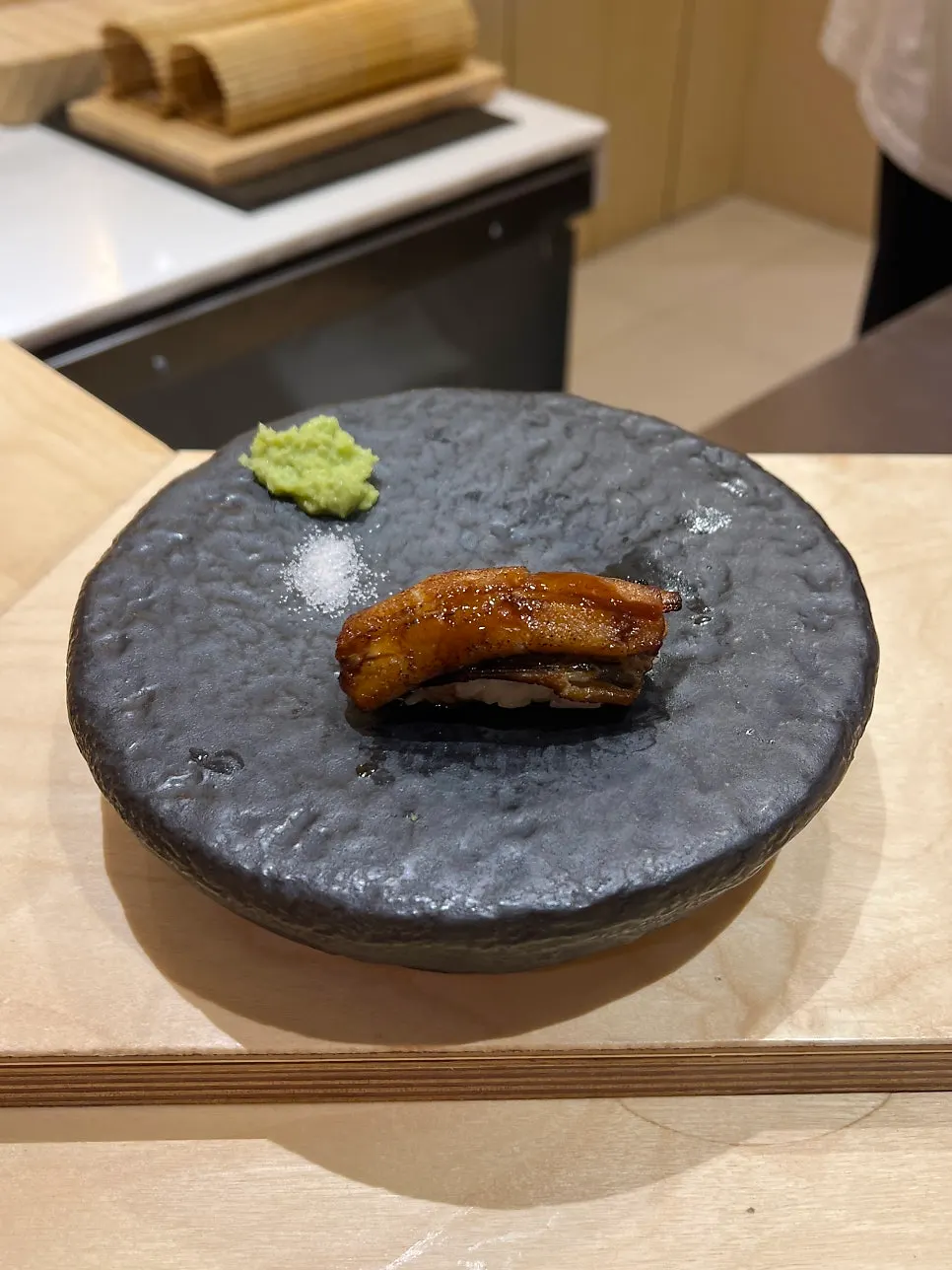 Amberjack and tuna akami sushi at Sushi Hibi