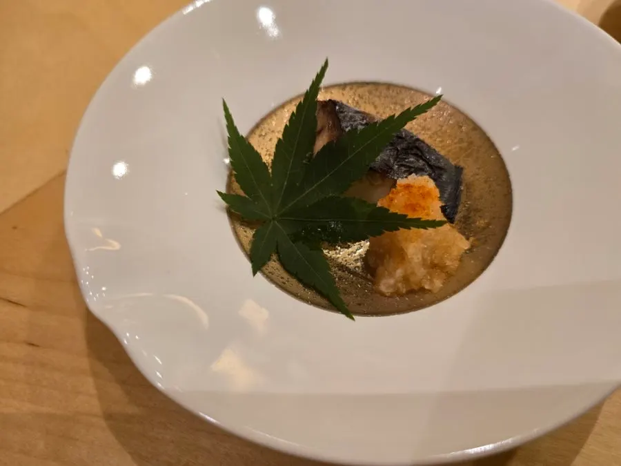 Seasonal Sushi Hibi dish made from dawn-market ingredients