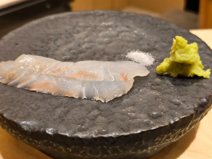 Sushi Hibi course dish fitting for a celebration meal