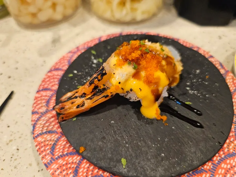 Second round of four sushi plates chosen