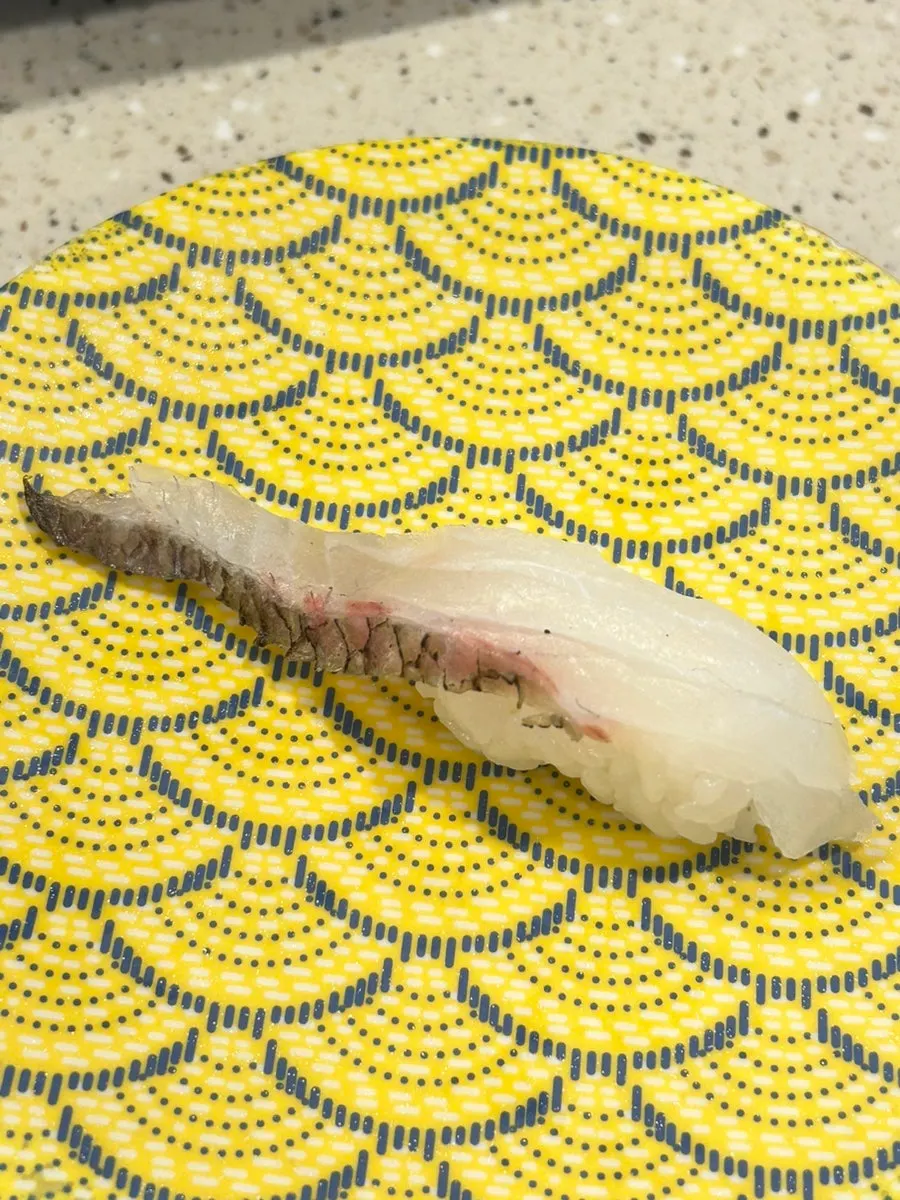 Truffle flounder negi nigiri