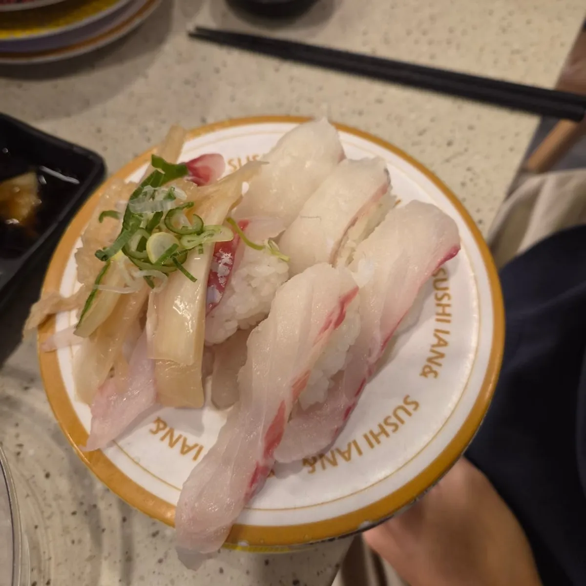 Sushi spread served after ordering everything at once