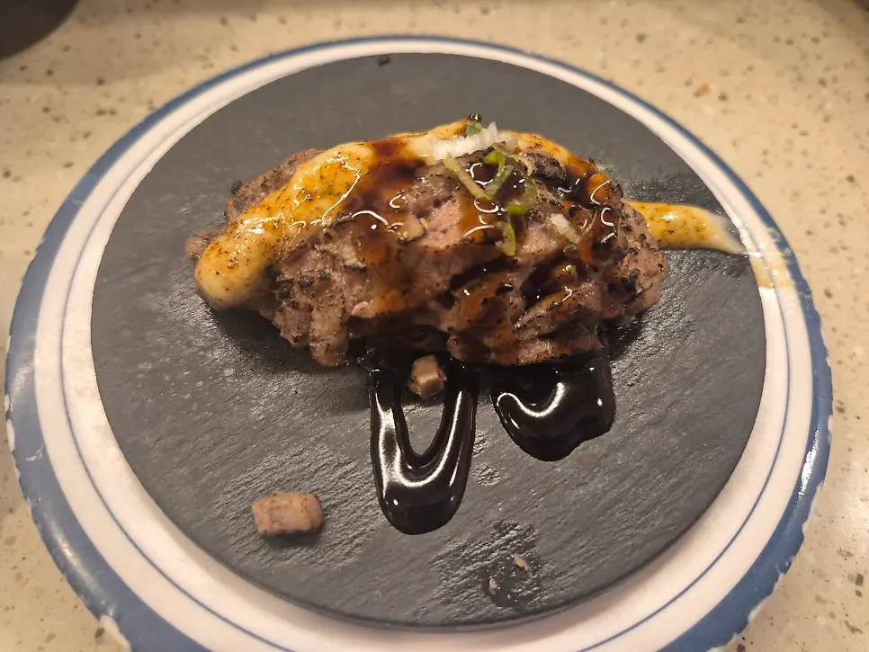 A plate of eel nigiri