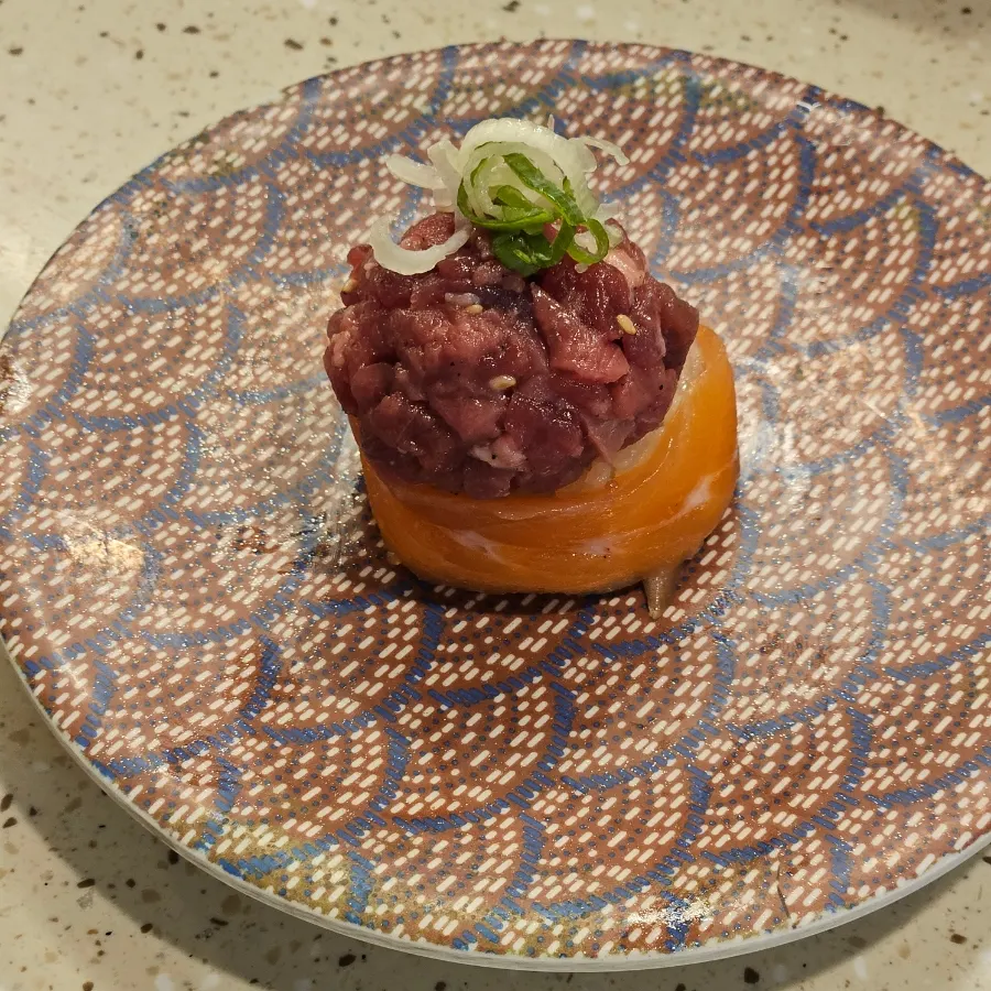 Wagyu steak fire sushi