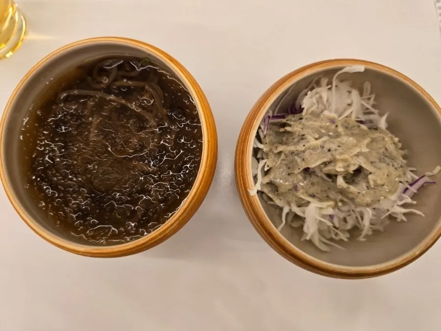 런치코스와 함께 나온 샐러드
