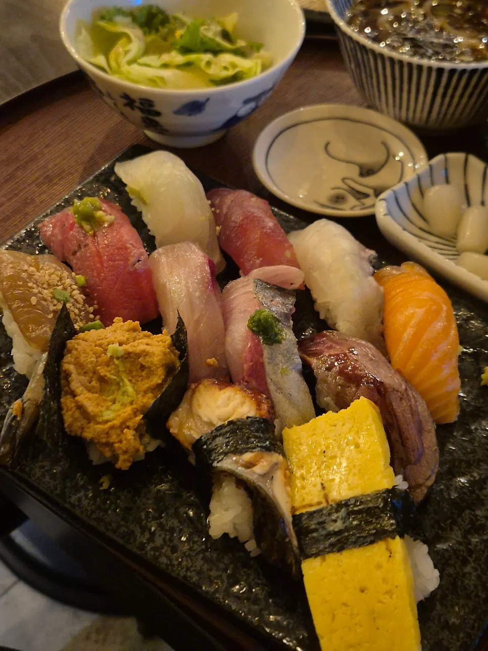Full spread of the Hap Sushi Set