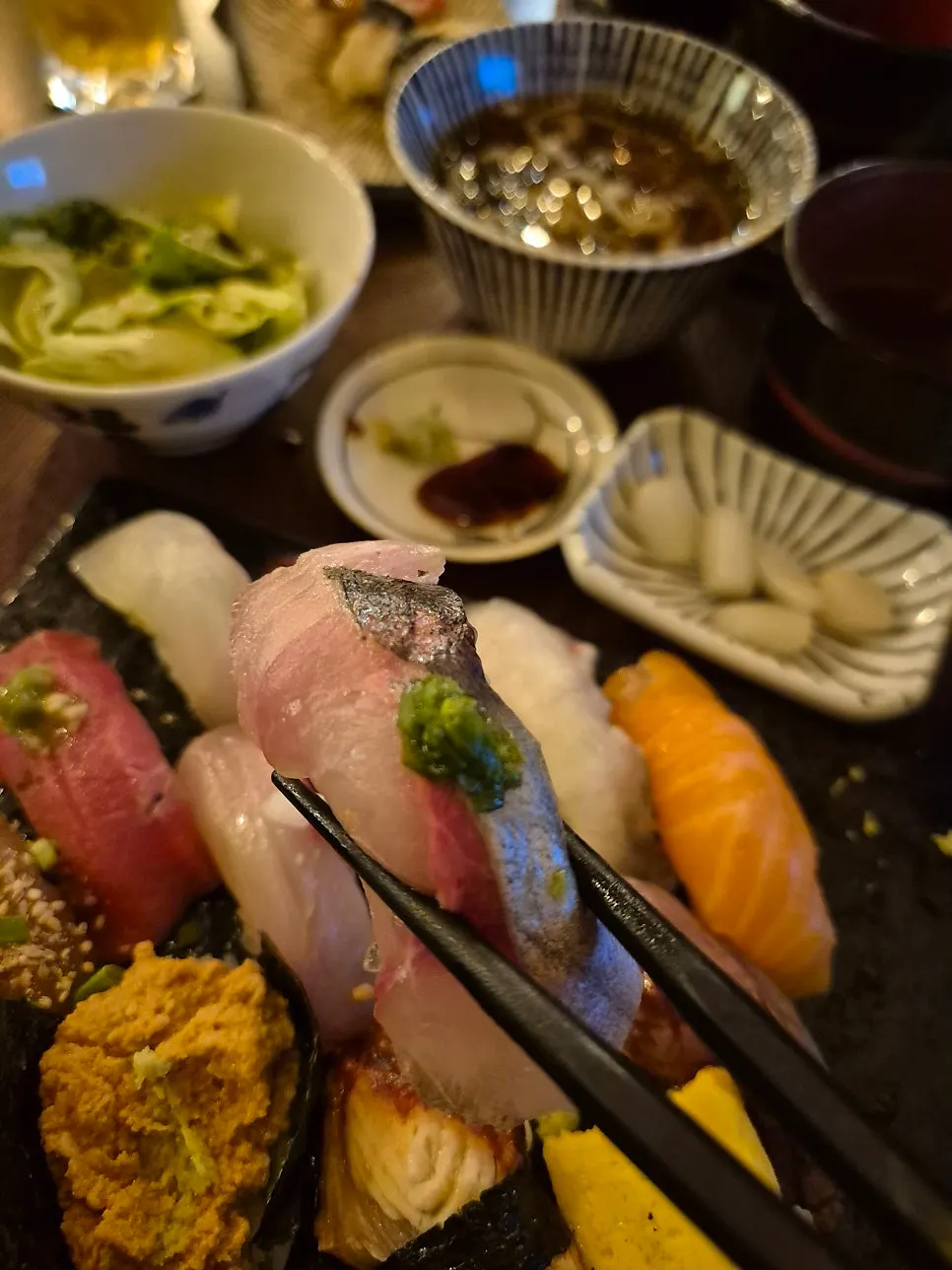 Hap Sushi Set with side dishes