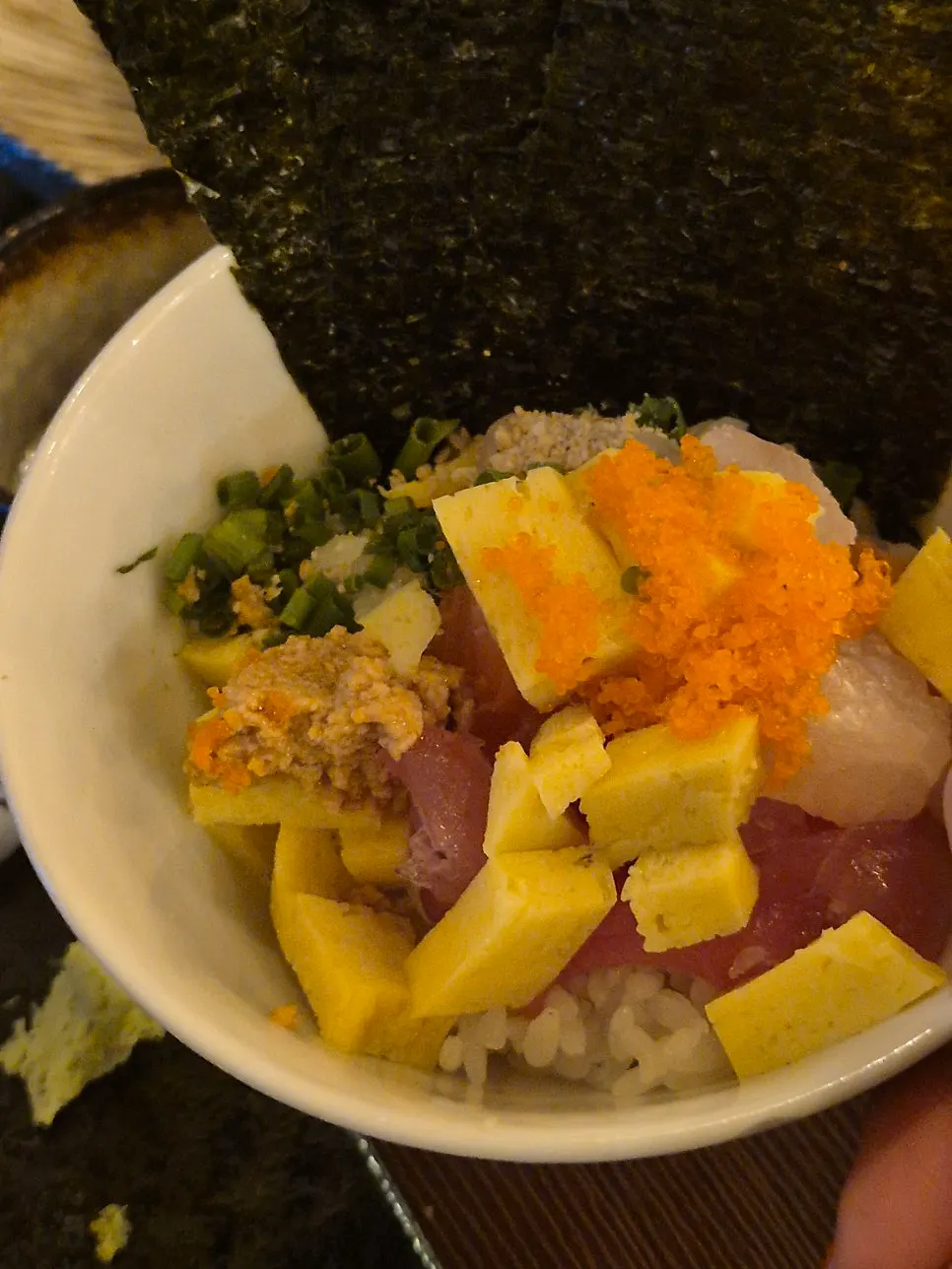 Mini kaisendon served with the VIP Sushi Set