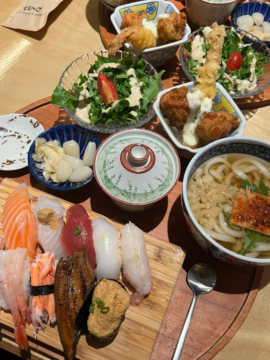 Sushi pieces generous enough to cover the rice