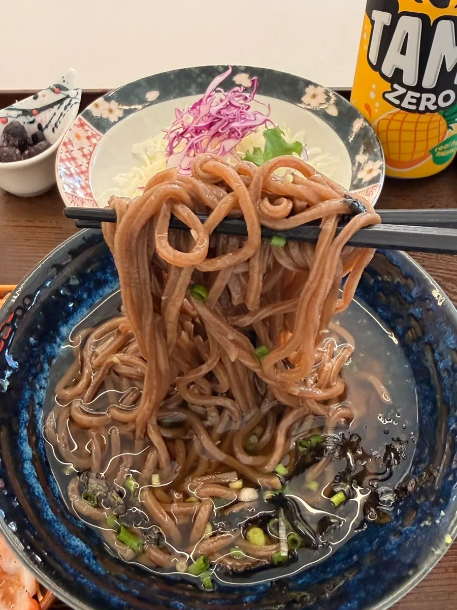 Cabbage salad drizzled with yuzu sauce