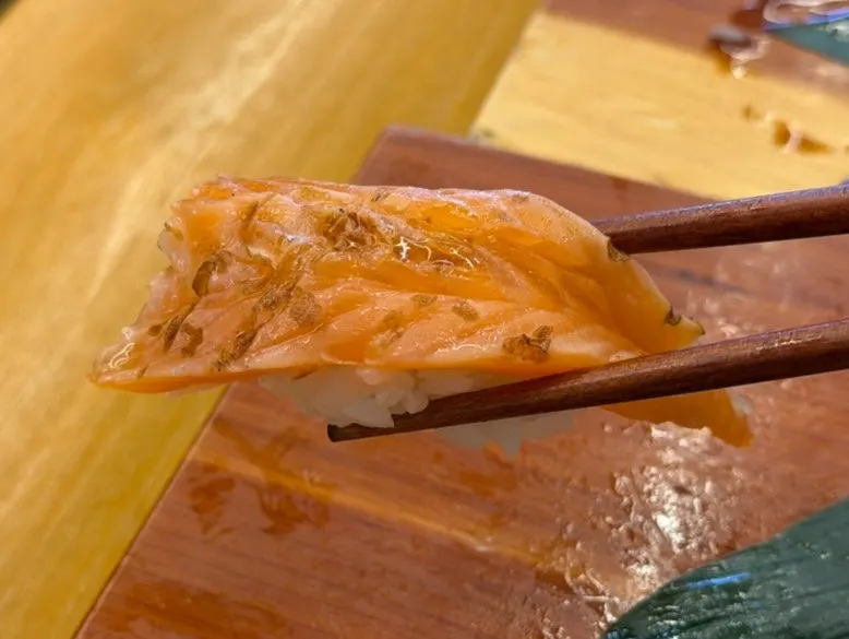 One piece of flounder engawa sushi