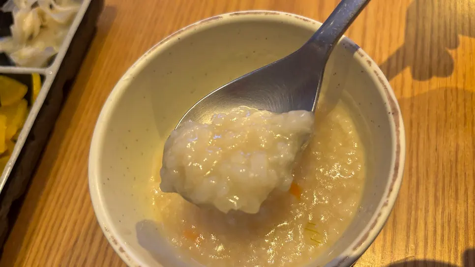 A warm bowl of pre-meal porridge