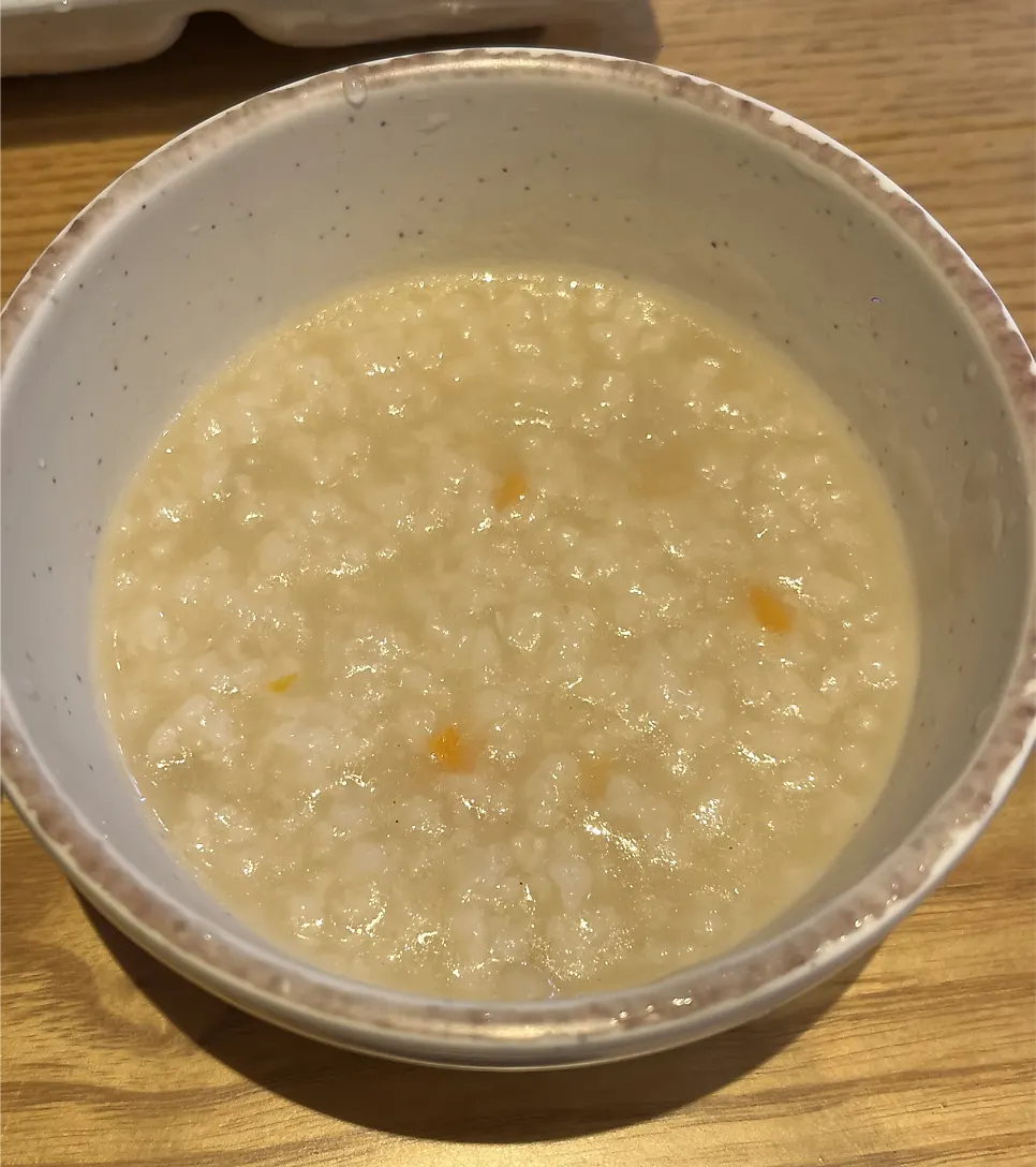 A bowl of savory porridge