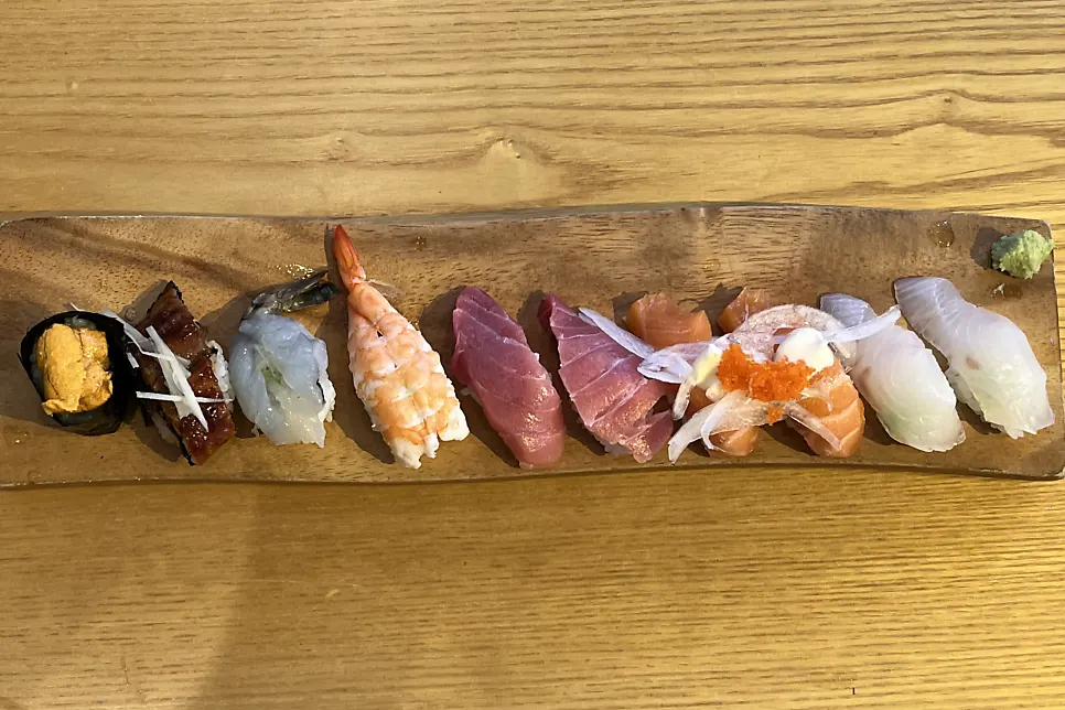 A plate of Special Sushi 10pcs