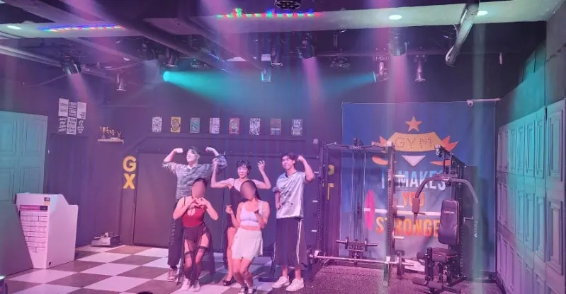 Full view of the Suspicious PT Shop stage