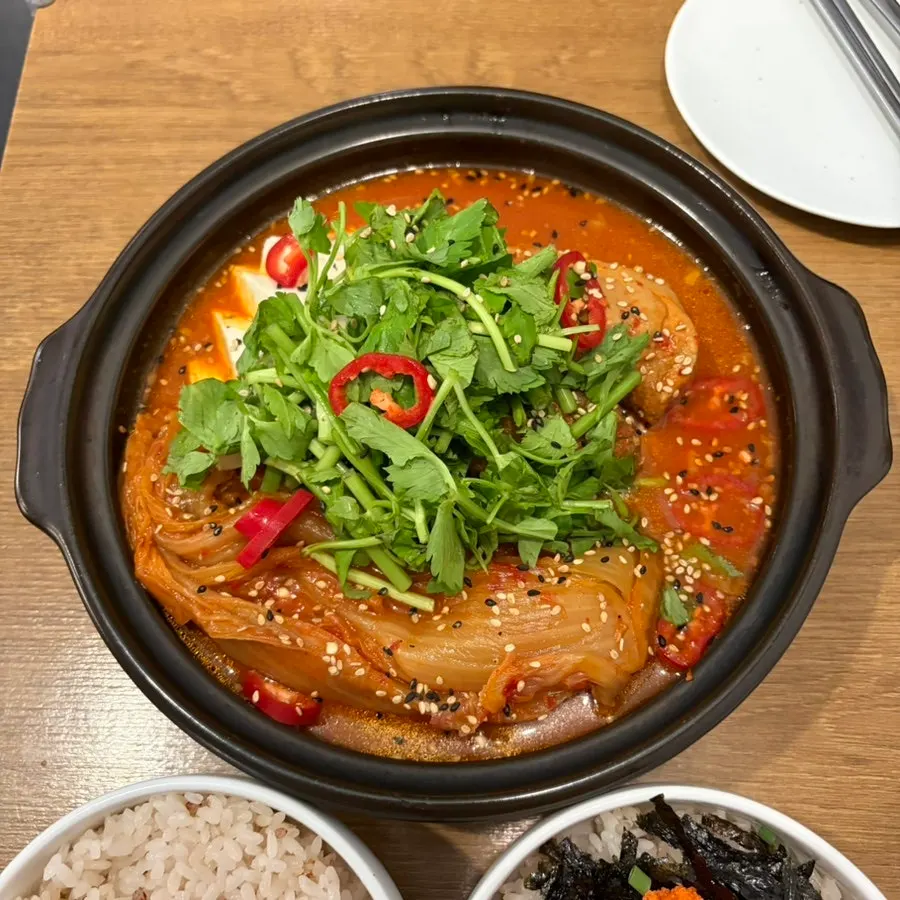 수비드 목살 묵은지 김치찜 클로즈업