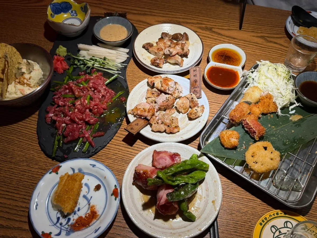 숯마카세 세트 한 상 차림