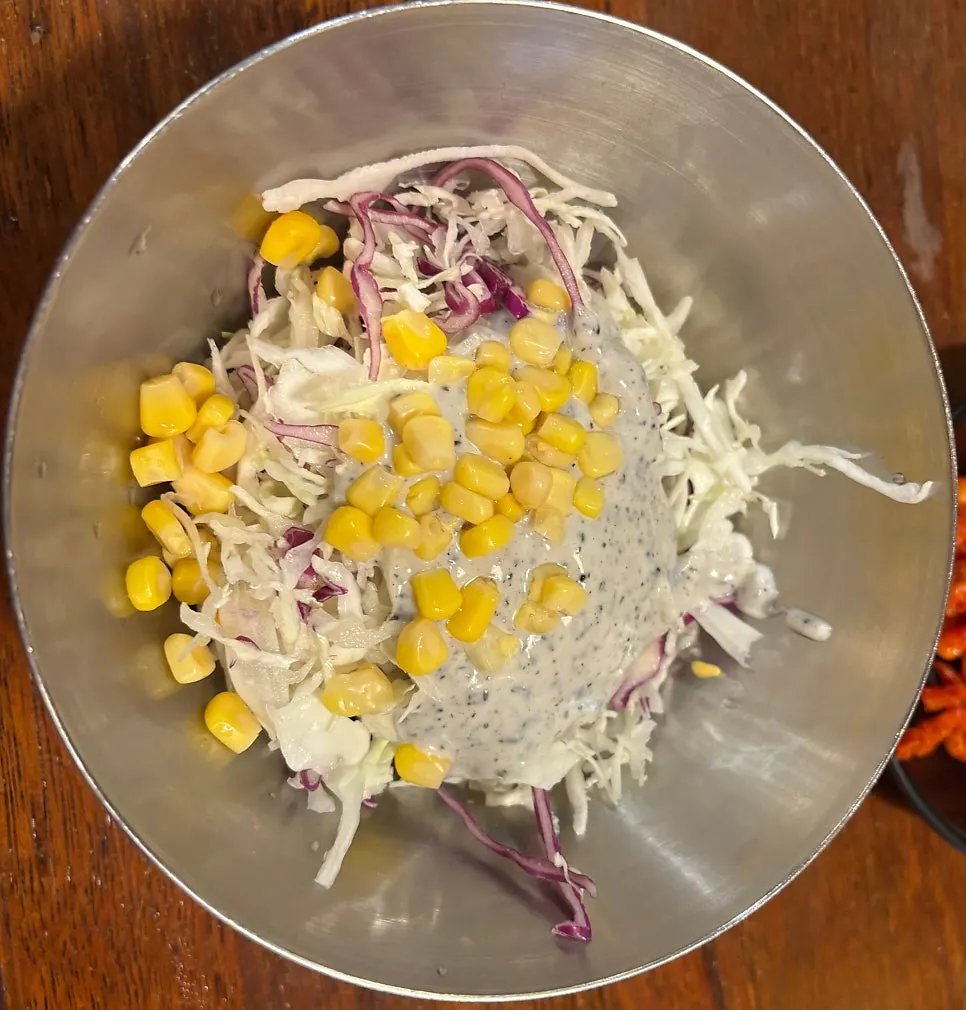 Dried radish strips served alongside the jokbal