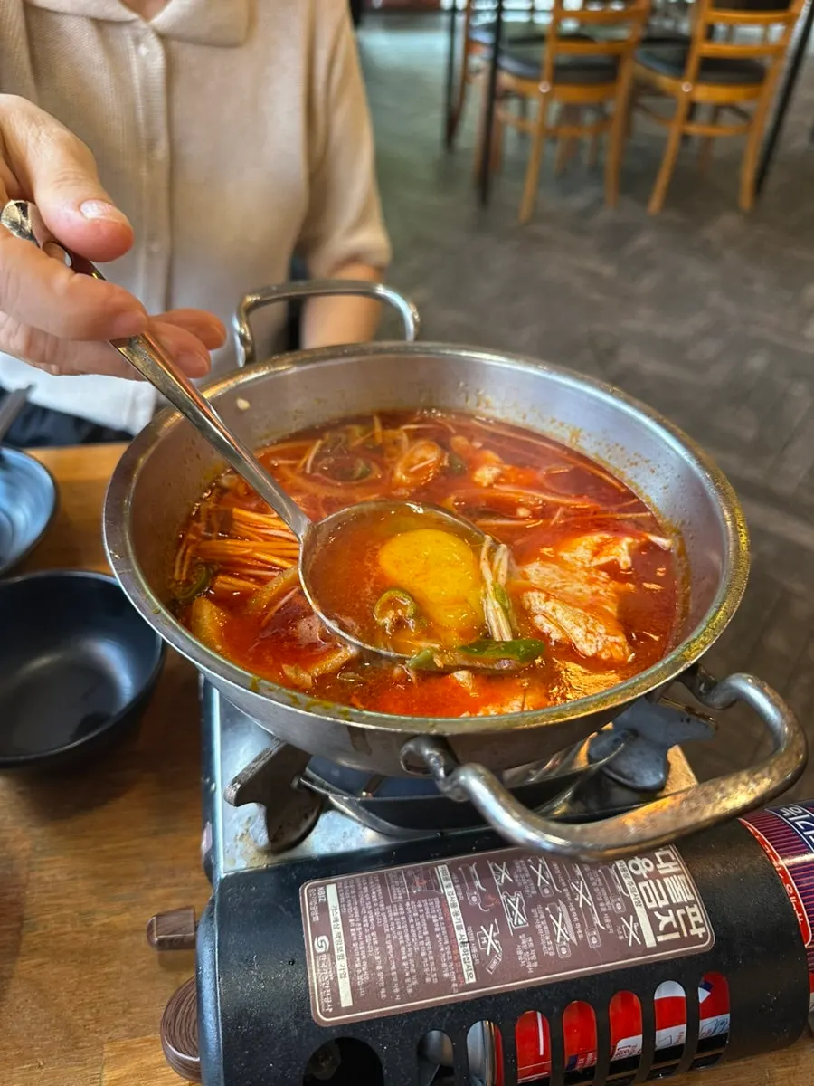 Complimentary soft tofu stew