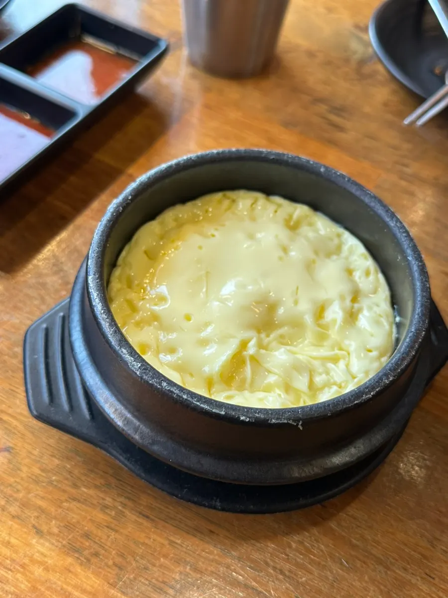 Soft tofu stew with tofu and egg