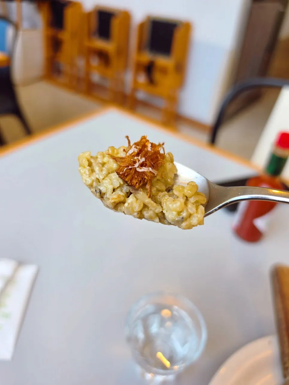 Golden-fried enoki mushrooms