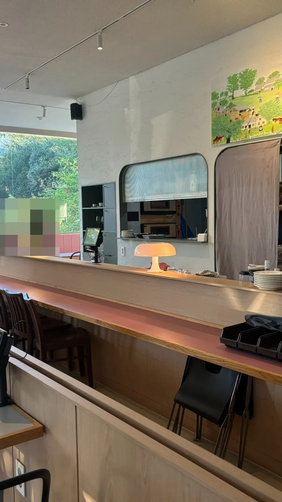 Tables inside Bueokgan Suwan Branch