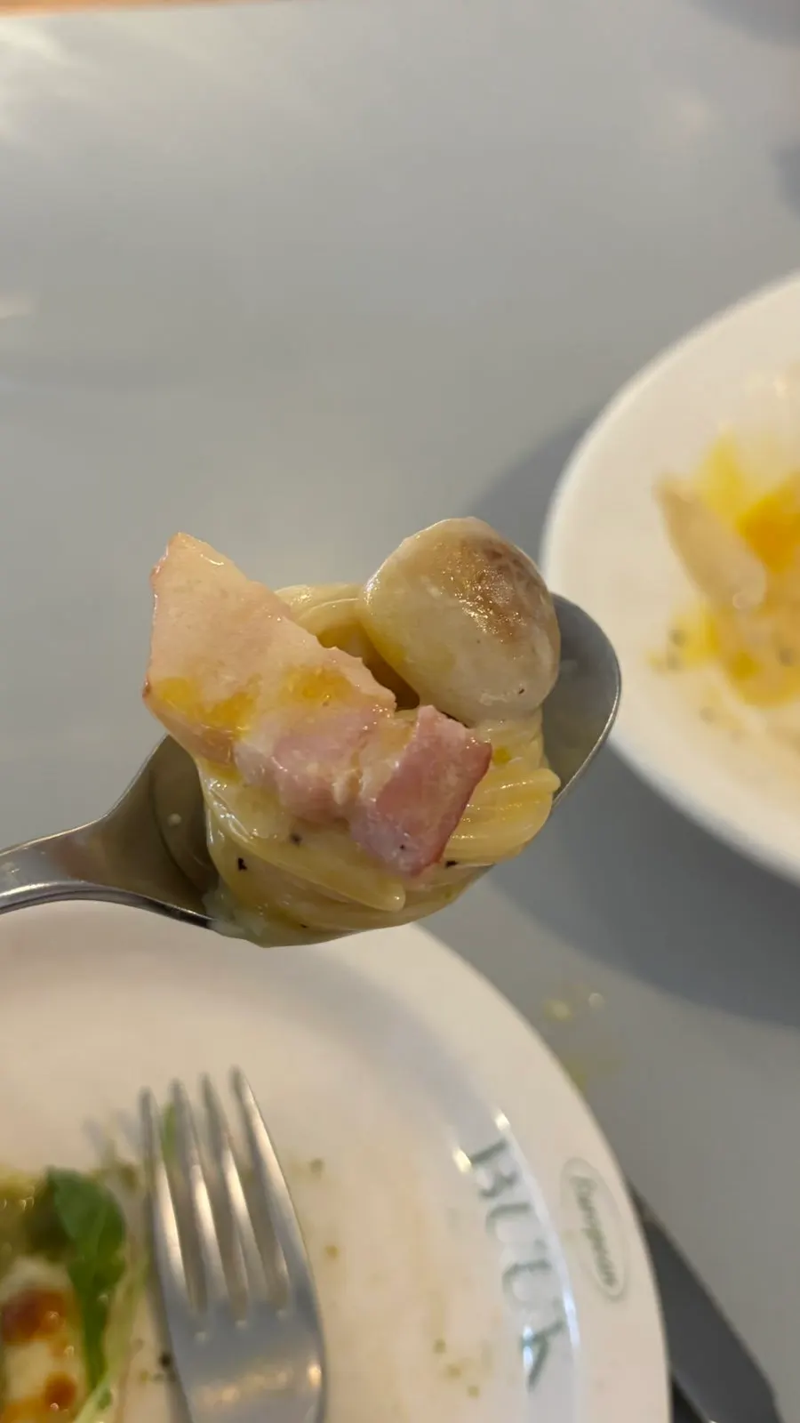 Carbonara with rich creamy flavor