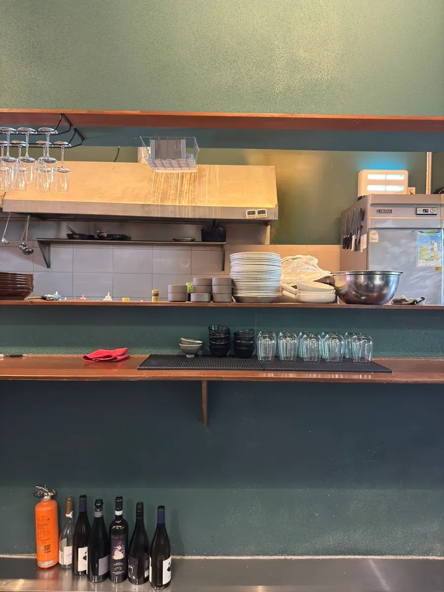 Cooking area of the open kitchen