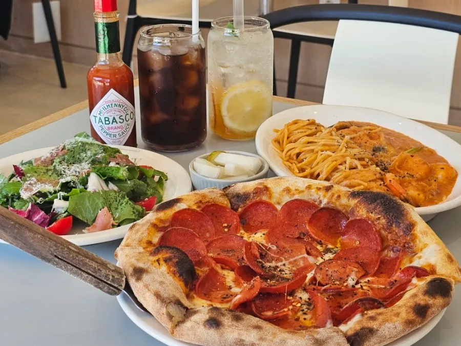 Couple Set con garden salad y pasta