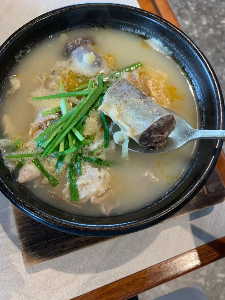 Gat sundae-guk suyuk set meal spread