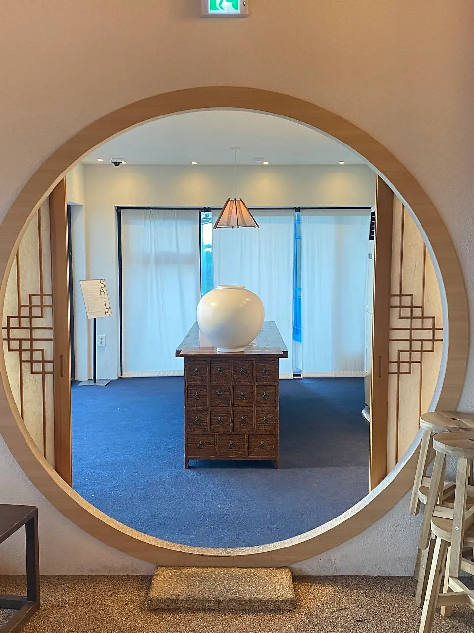 Traditional-style space decorated like a folk painting