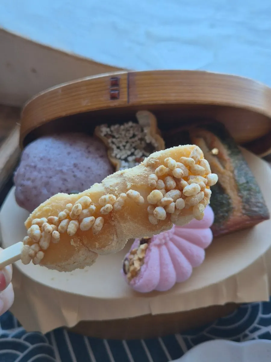 Window seat at Suwolgyeonghwa with tea and desserts