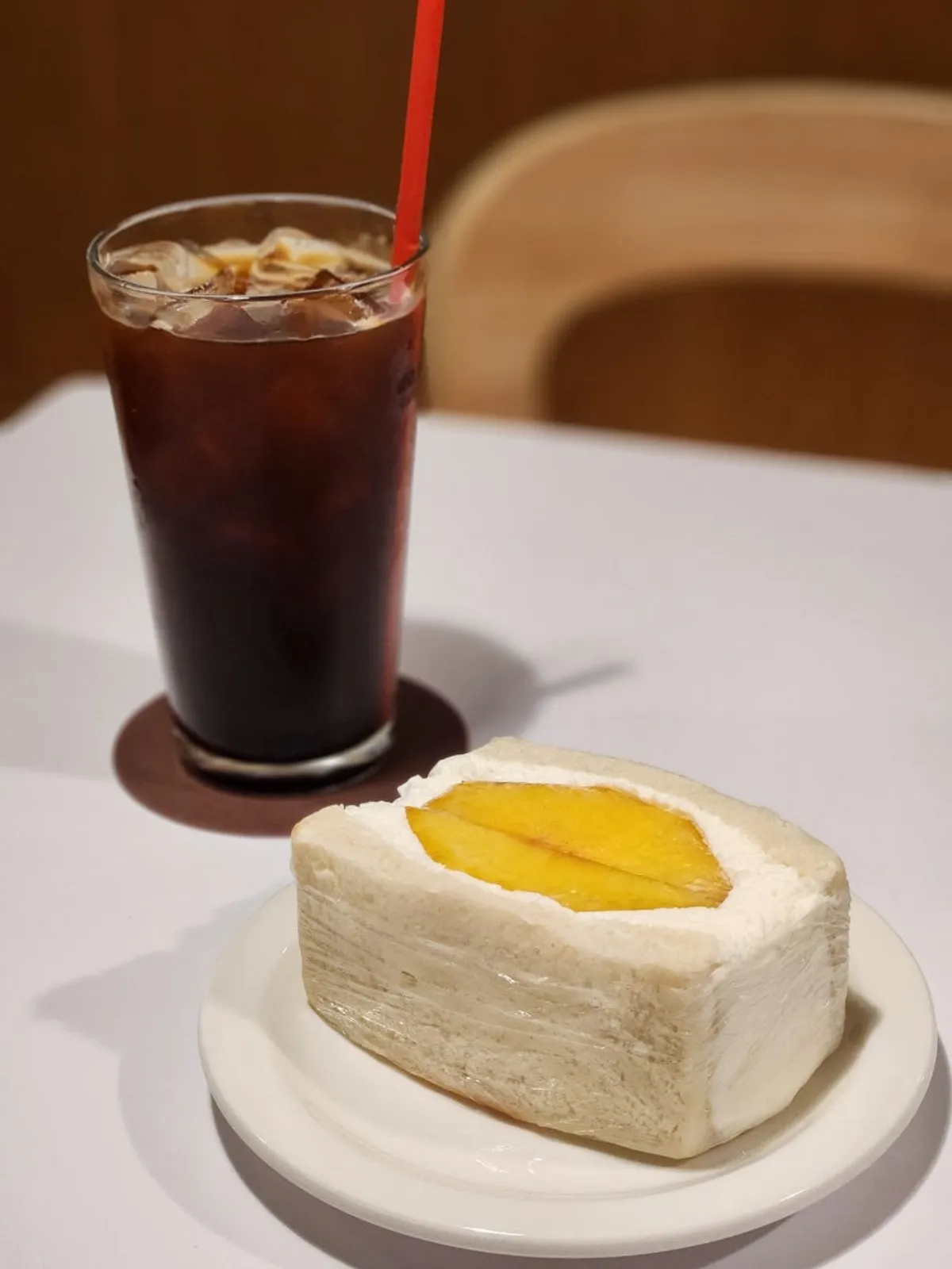 Nutty iced Americano