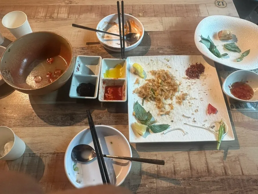 An emptied bowl at Madam Hao