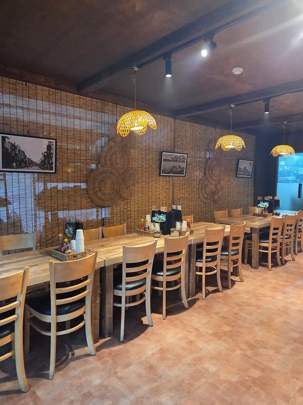 Interior of Madam Hao decorated with a Vietnamese atmosphere