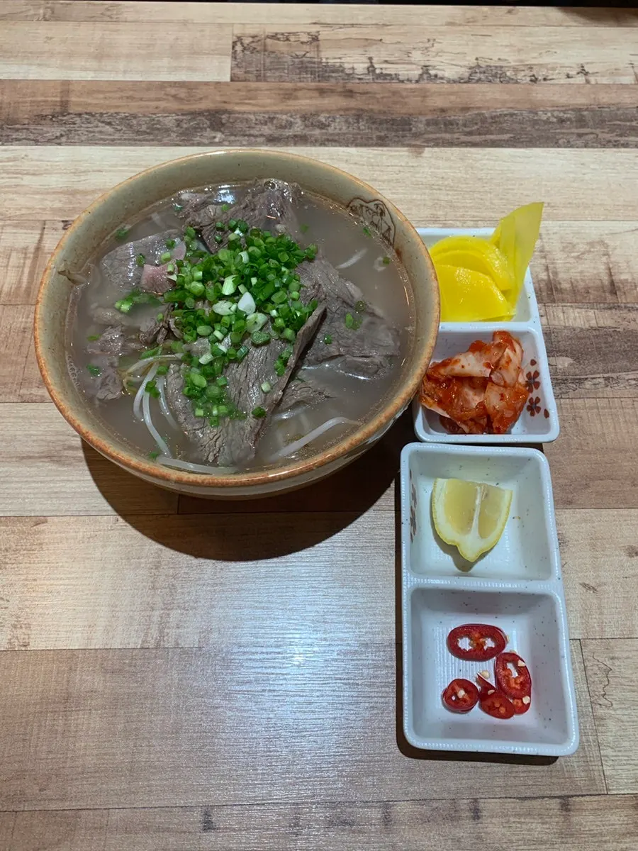 Vietnamese food spread on the Madam Hao table