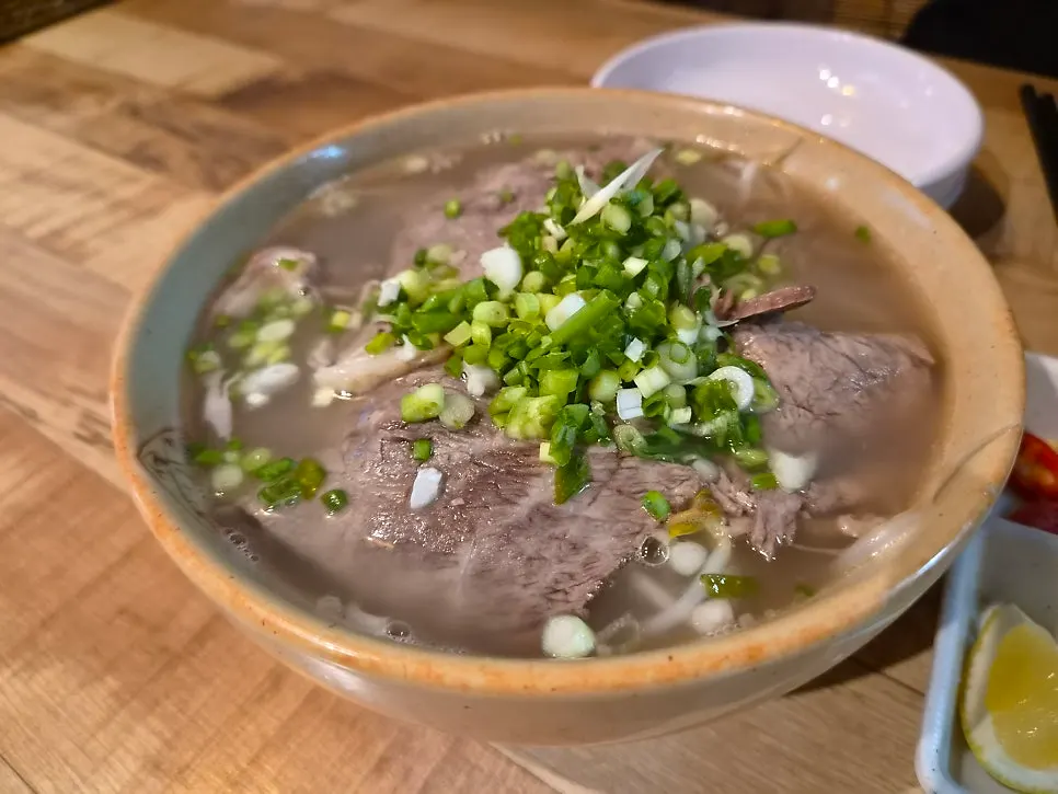 Madam Hao's savory beef brisket pho