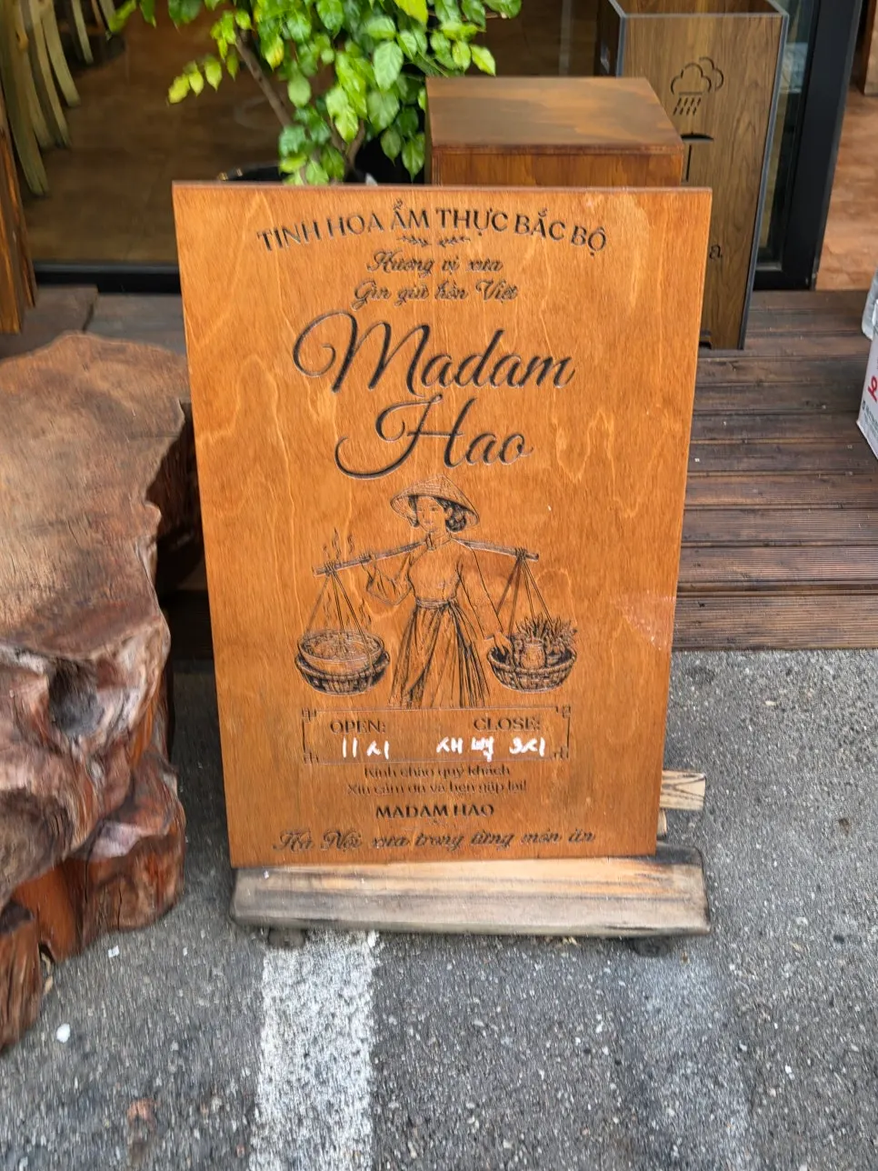 Madam Hao dining space extending further inside