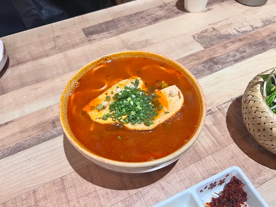 Bun bo Hue broth before adding vegetables
