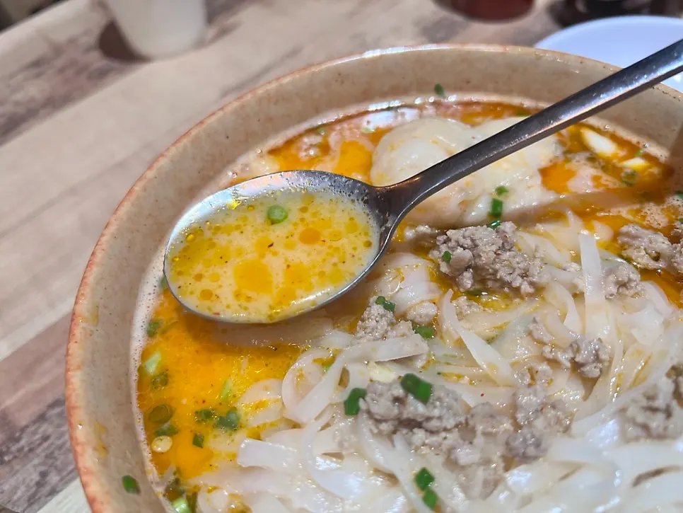 A bowl of Madam Hao's tom yum pho