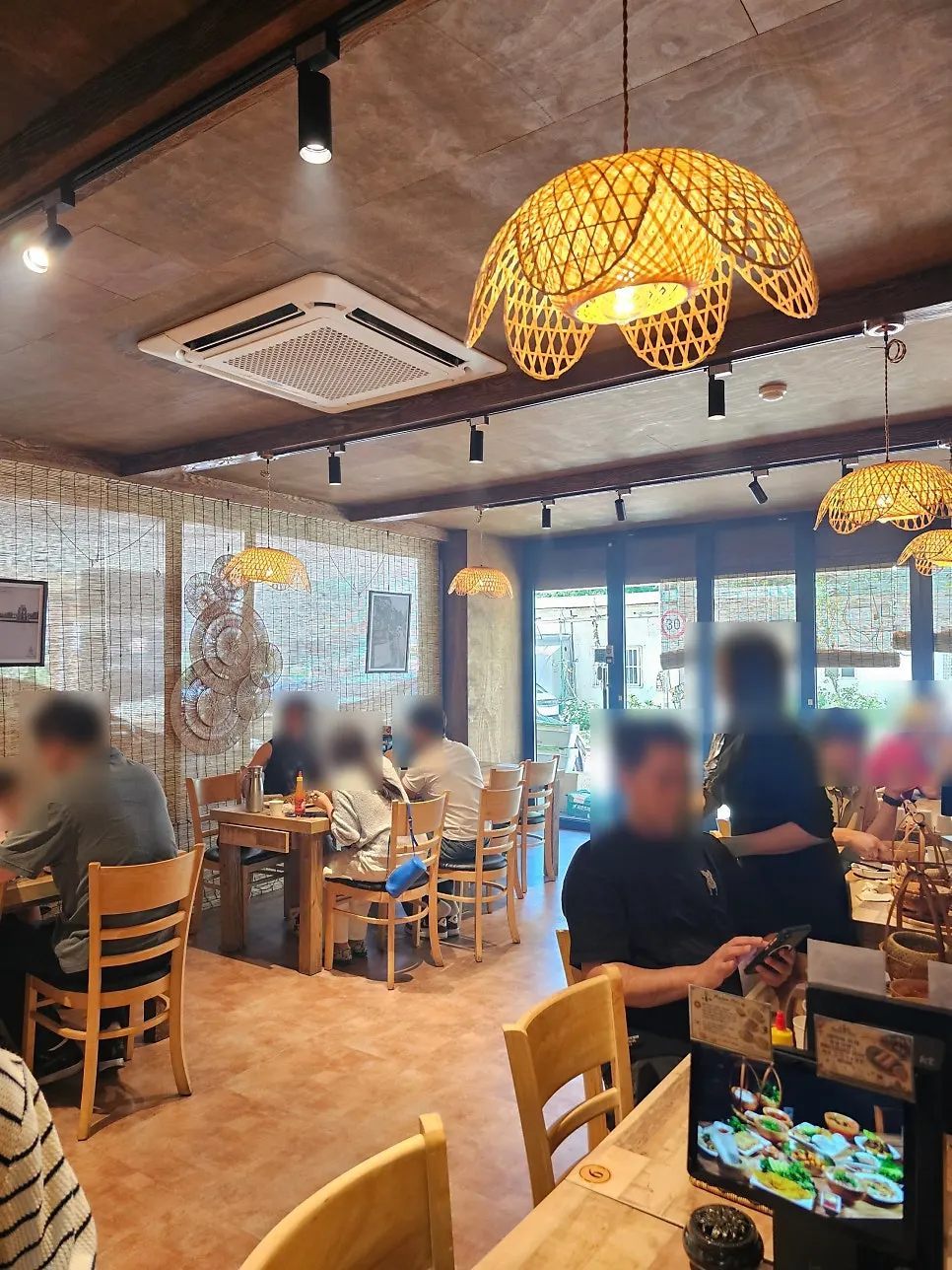 Spacious interior of Madam Hao