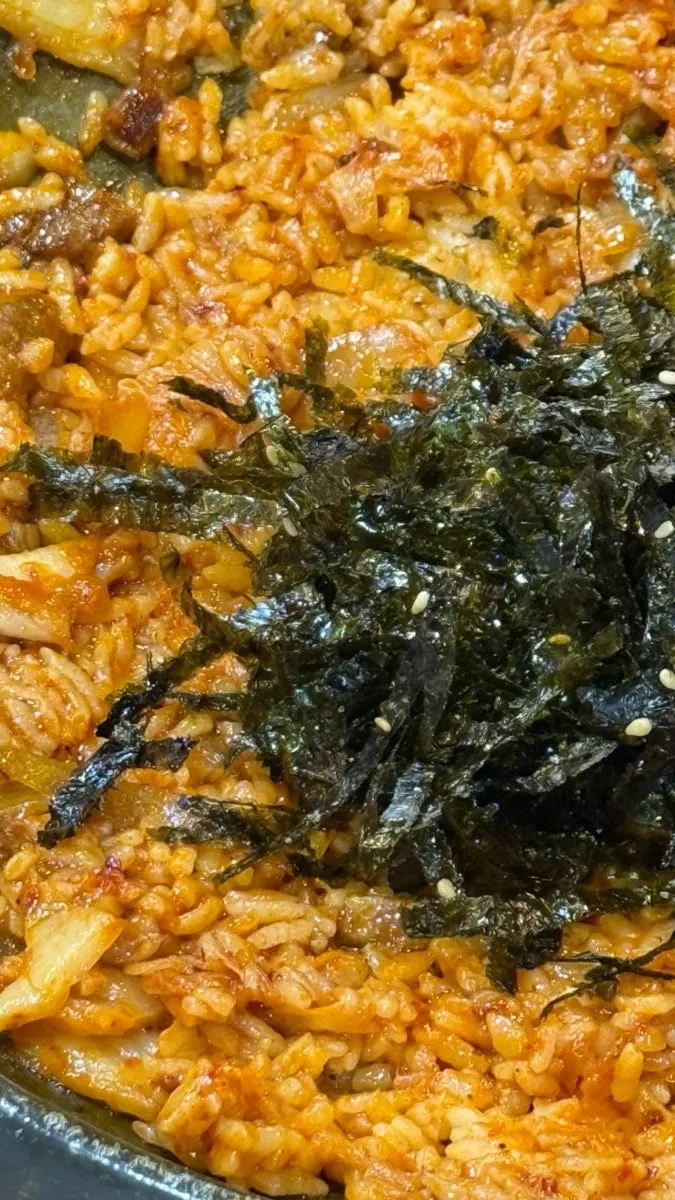 Sarangjip's fried rice, cooked up generously