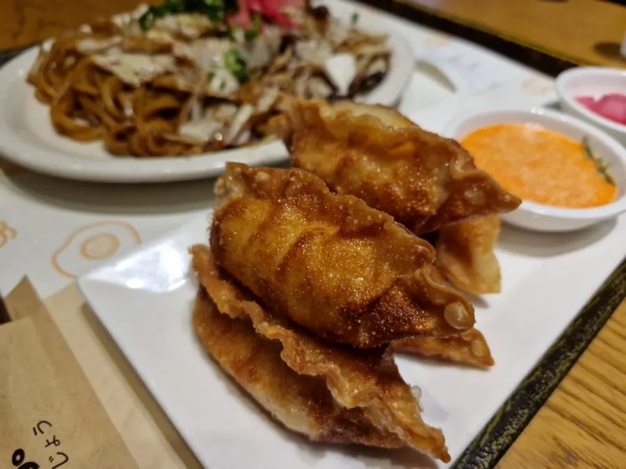 Yakisoba set from the food hall