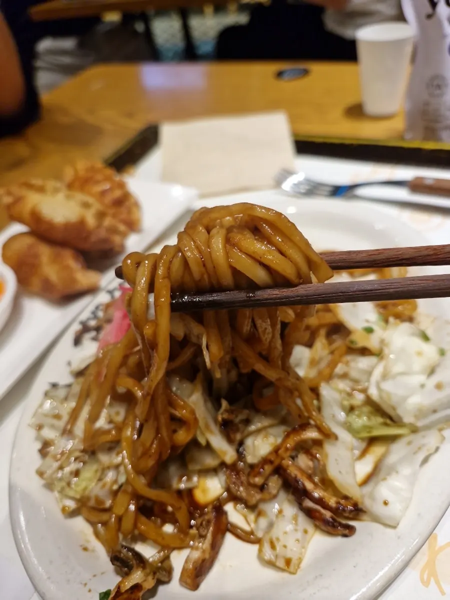 Yakisoba with pork belly