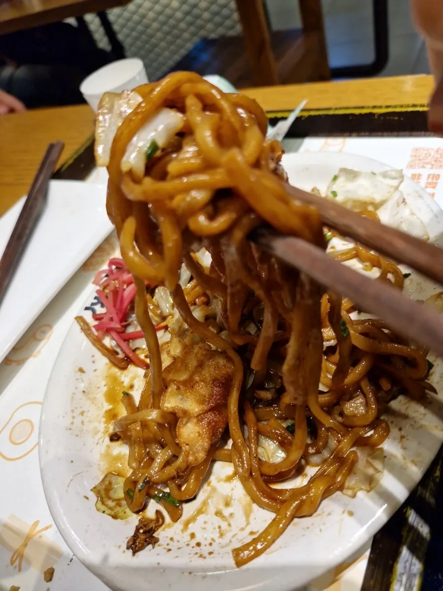 Cabbage in the yakisoba set