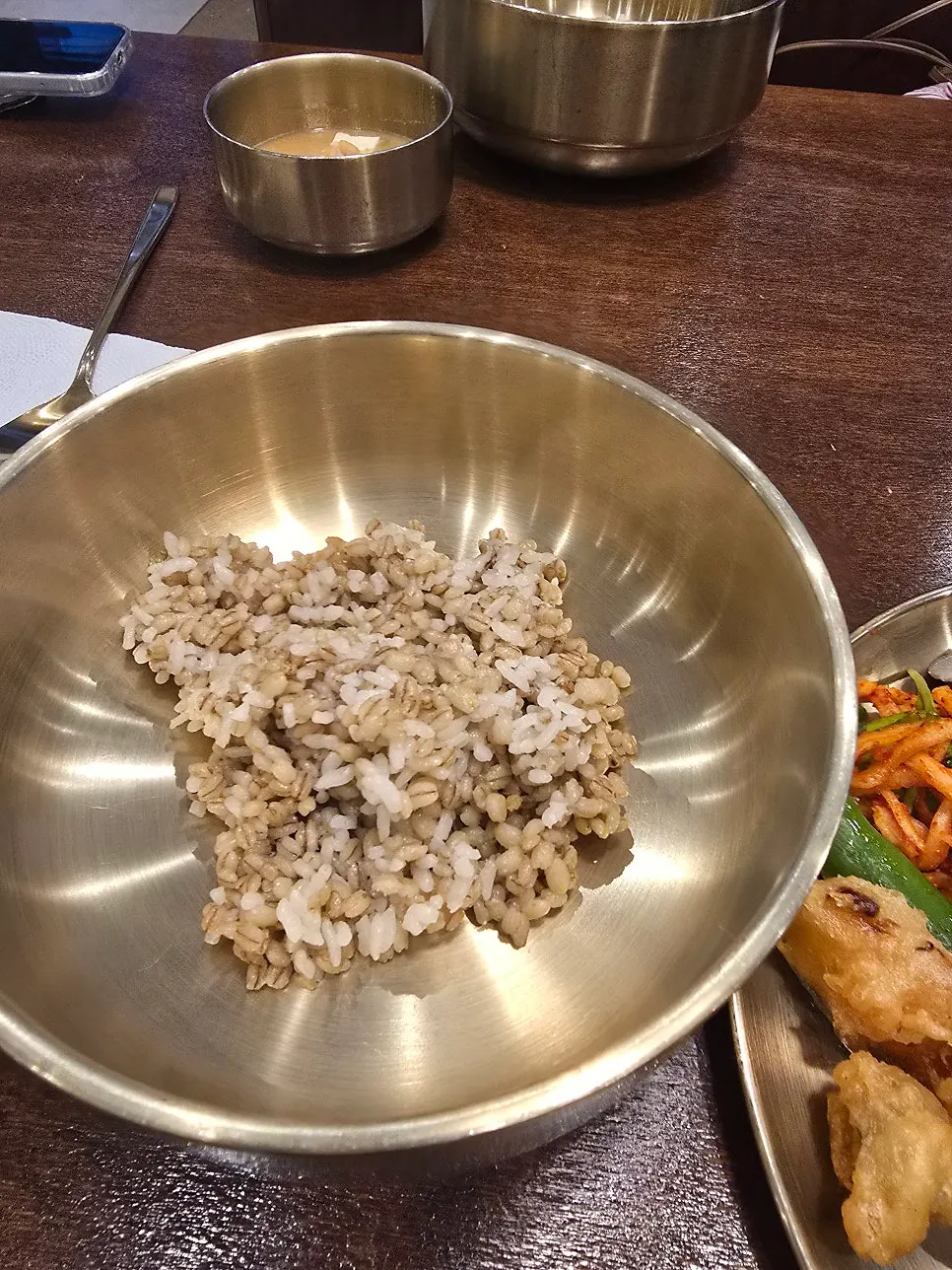 수원 한정식 보리옥 본점 상차림
